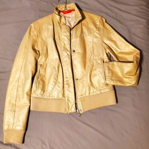 PUMA Genuine Gold Leather Jacket